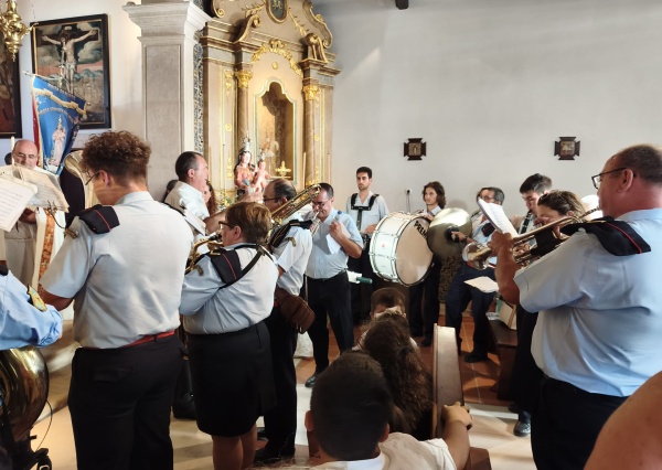 Banda da Música abrilhantou procissão em honra à Nossa Senhora dos Remédios