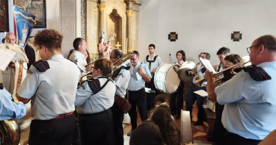 Banda da Música abrilhantou procissão em honra à Nossa Senhora dos Remédios